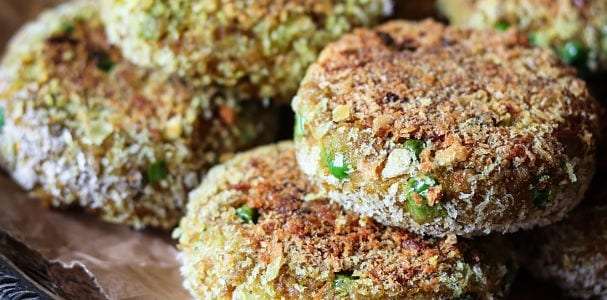 Indian spiced Clonakilty Veggie Pudding cutlets