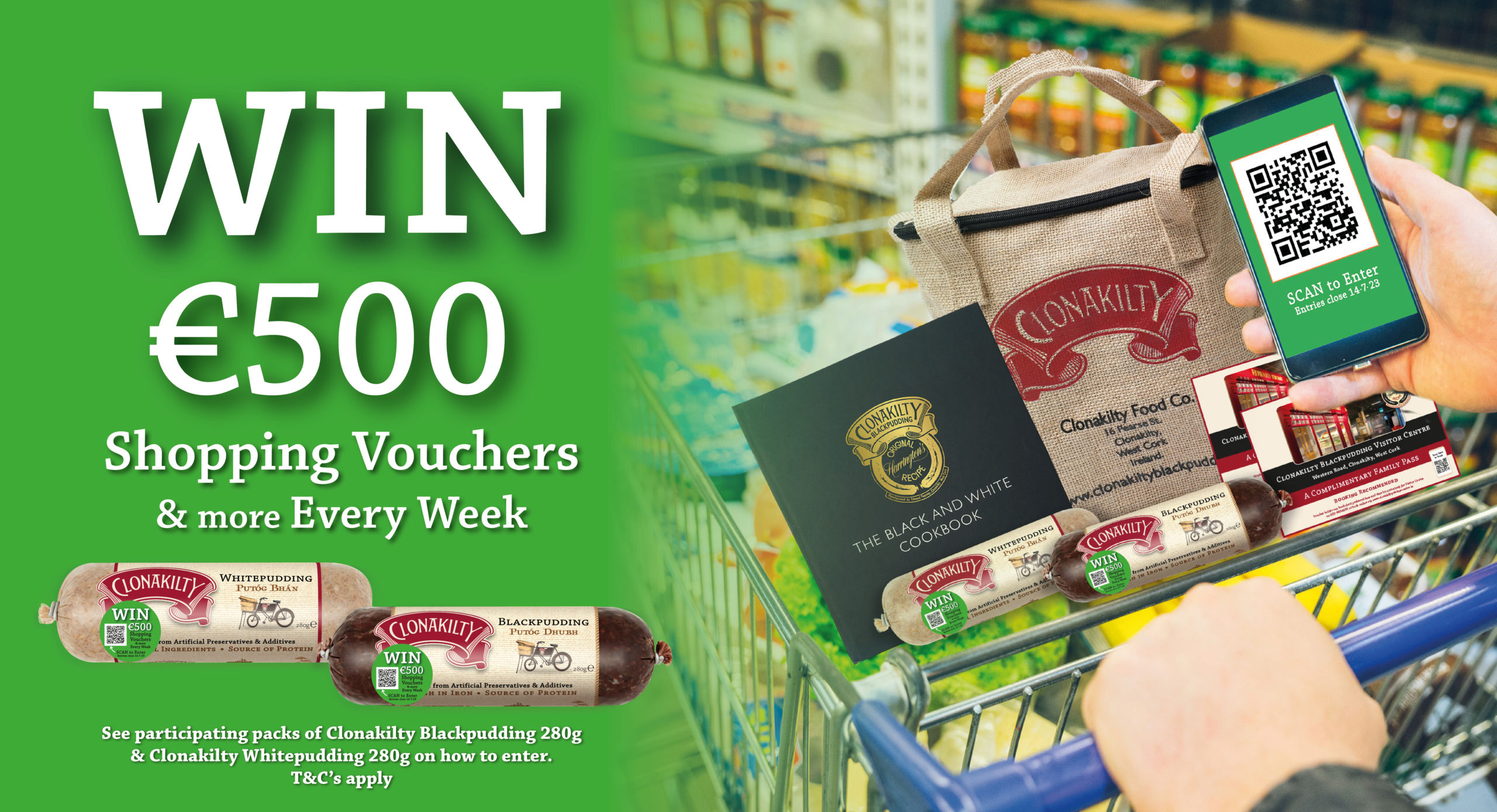 WIN weekly prizes with CLONAKILTY